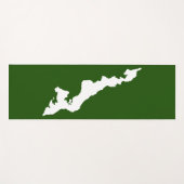 Fishers Island Yoga Mat - weiß/grün Yogamatte (Vorderseite (Horizontal))