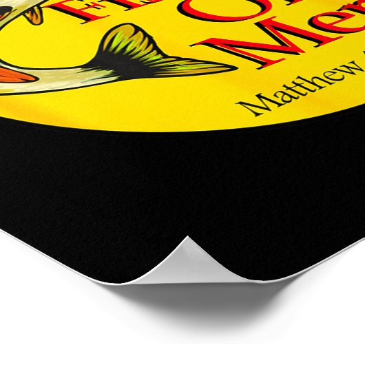 Fishers Of Men Christian Matthew 4-19 Bible Fishin Poster (Ecke)