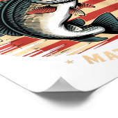 Fishers Of Men Matthew 4 19 American Flag B Poster (Ecke)