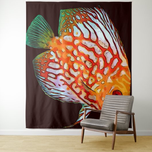 Fishey Fishey Tapestry Wandteppich (Beispiel)
