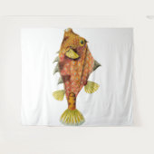 Fishey Fishey Tapestry Wandteppich (Vorderseite (Horizontal))
