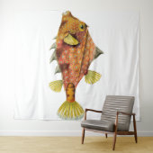 Fishey Fishey Wandteppich (Beispiel (Horizontal))