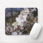 Fisheye Ansicht des Schmetterlinges auf Blume Mousepad (Mit Mouse)