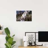 Fisheye Blick auf Butterfly auf Blume Poster (Heimbüro)
