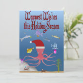 FishFolkArt Christmas 2025 Holiday Card Feiertagskarte (Stehend Vorderseite)