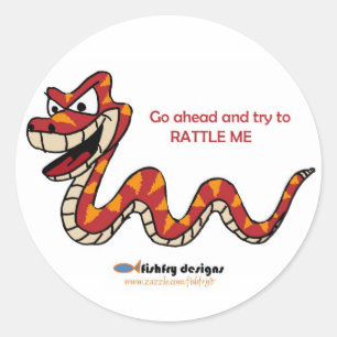 Fishfry Designs Rattlesnake Aufkleber