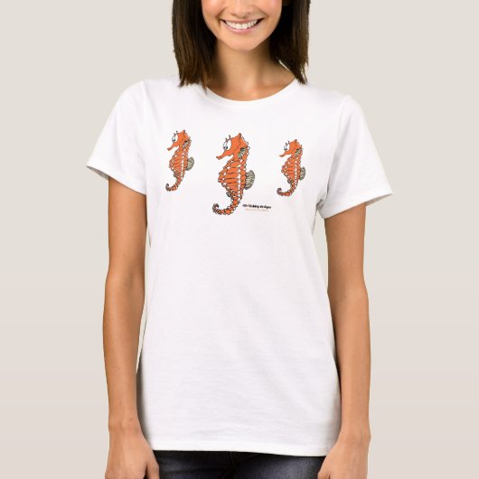 Fishfry entwirft 3 Seepferd T - Shirt (Vorderseite)