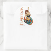 Fishhaarsticker Runder Aufkleber (Tasche)