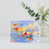 fishiesinwater2.jpg postkarte (Stehend Vorderseite)