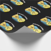 Fishin Chips Funny Food Pub Dark BG Geschenkpapier (Ecke)