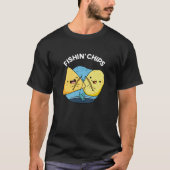 Fishin Chips Funny Food Pub Dark BG T-Shirt (Vorderseite)
