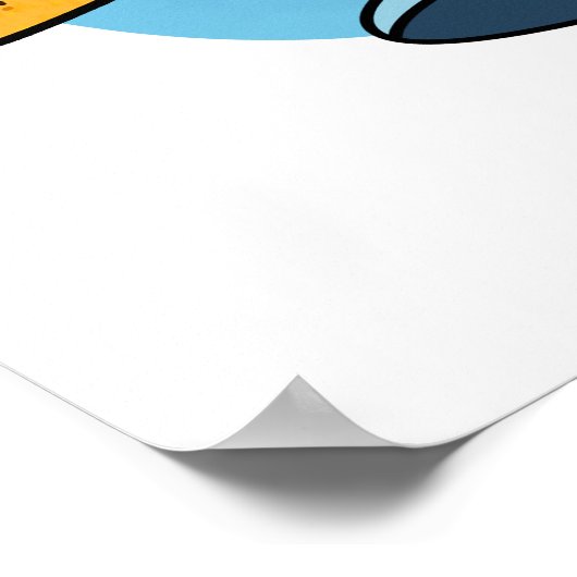 Fishin Chips Funny Food Puff Poster (Ecke)