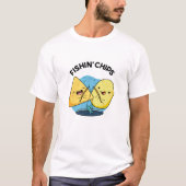 Fishin Chips Funny Food Puff T-Shirt (Vorderseite)