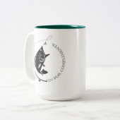 Fish'in für Kompliment-Tasse Zweifarbige Tasse (Vorderseite Links)