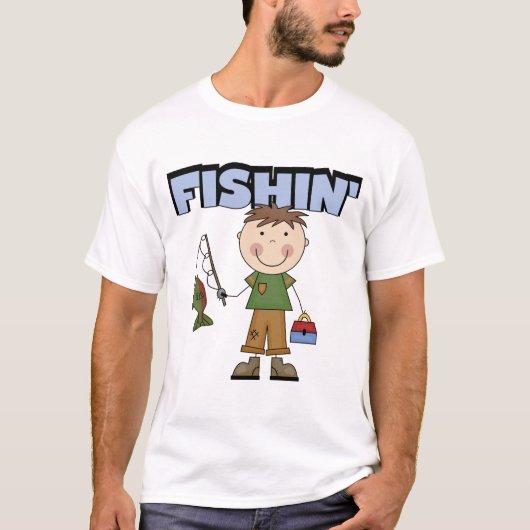 Fishin Jungen-T-Shirts und Geschenke T-Shirt (Vorderseite)