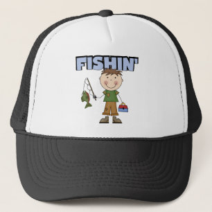 Fishin Jungen-T-Shirts und Geschenke Truckerkappe