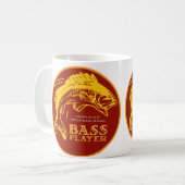 Fishin Musiker-Bass-Spieler-Tasse Kaffeetasse (Vorderseite Links)