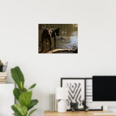 Fishin' Pit Bull Poster (Heimbüro)