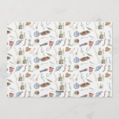 Fishing 1st Birthday Invitation | O-Fish-Ally One Einladung (Rückseite)