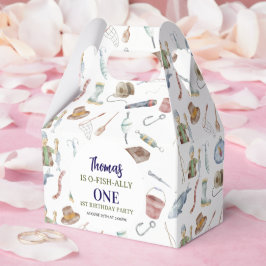 Fishing 1st Birthday | O-Fish-Ally One party Geschenkschachtel
