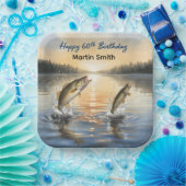 Fishing 60th birthday 60th birthday  pappteller (Party)