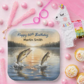 Fishing 60th birthday 60th birthday  pappteller (Party)