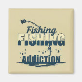: Fishing Addiction Magnet (Vorne)