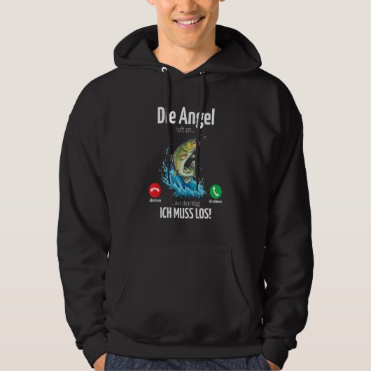 Fishing Adventure Die Angel calls an ich muss Ange Hoodie (Vorderseite)