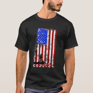 FISHING American Flag USA Fishersman Boat T-Shirt