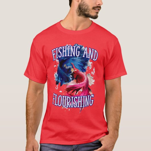 Fishing and Flourishing Comfort Food Fisherman fun T-Shirt (Vorderseite)