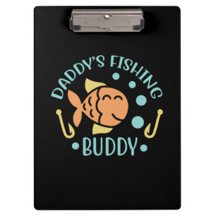 Fishing Art Daddy Fishing Friends Klemmbrett