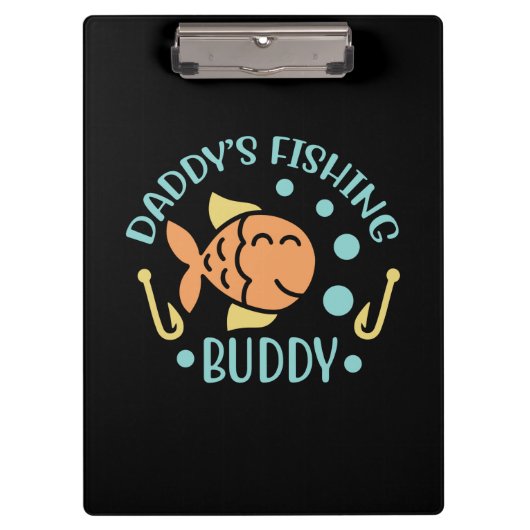 Fishing Art Daddy Fishing Friends Klemmbrett (Vorderseite)