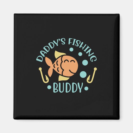 Fishing Art Daddy Fishing Friends Magnet (Vorne)