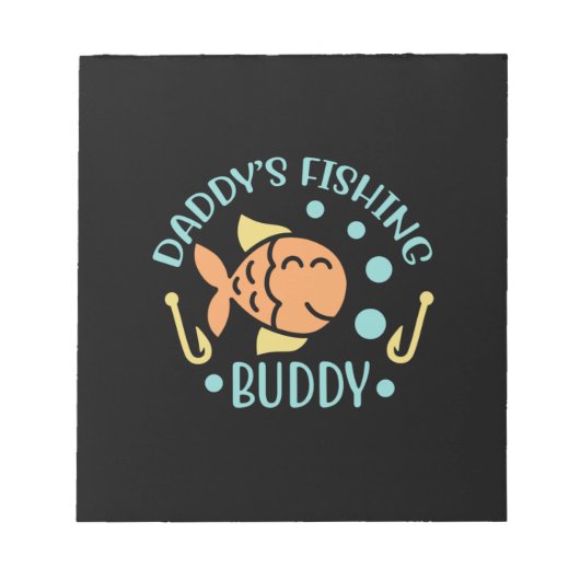 Fishing Art Daddy Fishing Friends Notizblock (Vorderseite)