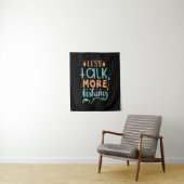 Fishing Art Less Talk More Fishing Wandteppich (Beispiel)