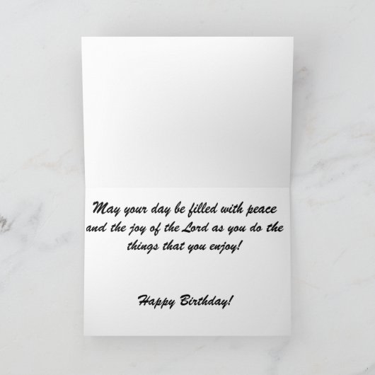 Fishing at Sunrise Birthday Karte (Innenseite)