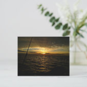 Fishing at Sunset Postkarte (Stehend Vorderseite)