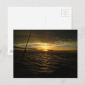 Fishing at Sunset Postkarte (Vorne/Hinten)