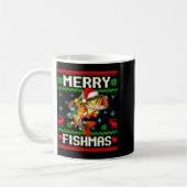 Fishing B Fish Merry Fishmas Fisherman Ugly Christ Kaffeetasse (Links)