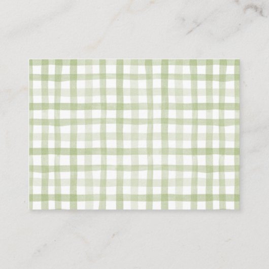 Fishing Baby Shooter Diaper Raffle Ticket Begleitkarte (Rückseite)