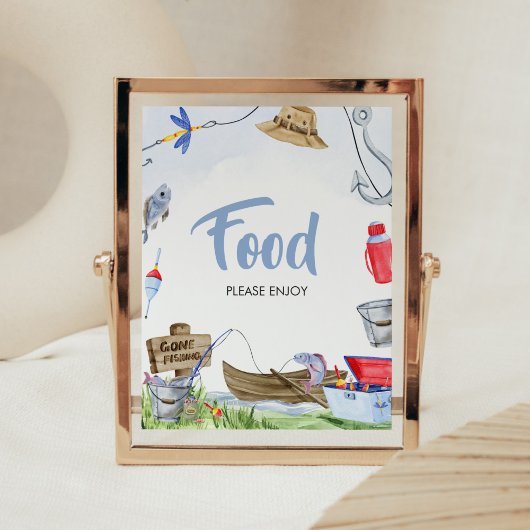 Fishing Baby Shooting Food Poster