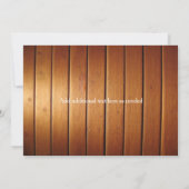 Fishing Baby Shower Einladung Personalisiert einla (Rückseite)