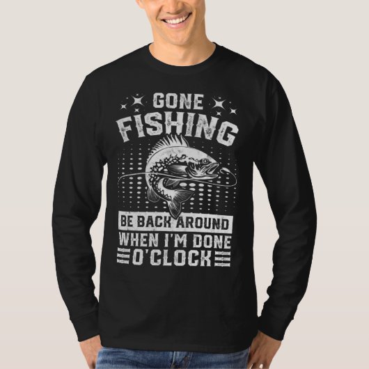Fishing Bass Fish Fisherman Vintage T-Shirt (Vorderseite)