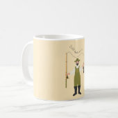 Fishing beats work all day kaffeetasse (Vorderseite Links)