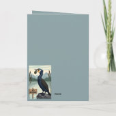 Fishing birthday card with a funny fishing theme karte (Rückseite)