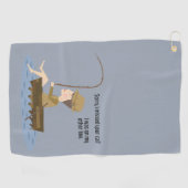 Fishing Blue Funny Sorry vermisst Ihr Call-Angebot Golfhandtuch (Horizontal)