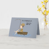 Fishing Blue Funny Sorry vermisst Ihr Call-Zitat Karte (Gelbe Blume)