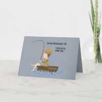 Fishing Blue Funny Sorry vermisst Ihr Call-Zitat