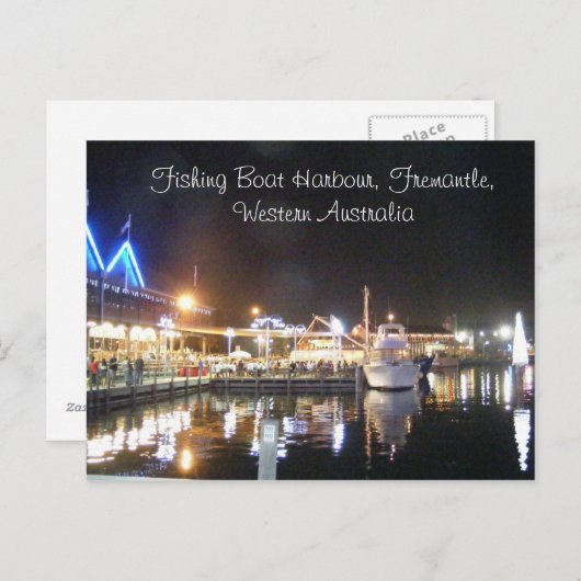 , Fishing Boat Harbour, Fremantle, West. Postkarte (Vorne/Hinten)