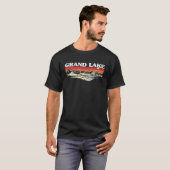 Fishing Boating Camping Lake Vacation Grand Lake T-Shirt (Vorne ganz)